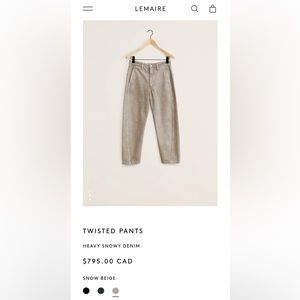 Lemaire twisted pants